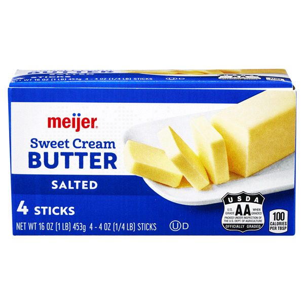 slide 24 of 29, Meijer Salted Butter Sticks, 4 ct