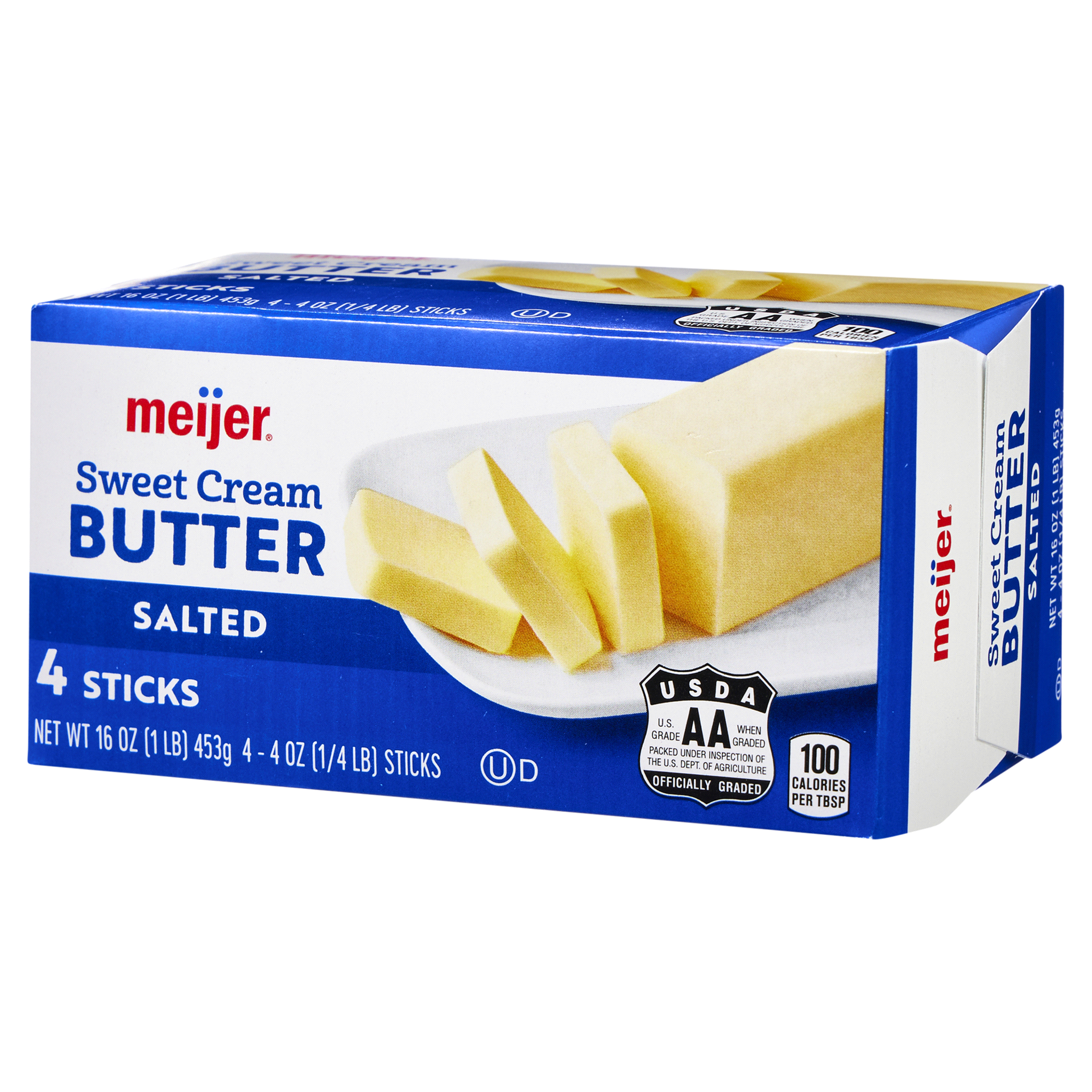 slide 7 of 29, Meijer Salted Butter Sticks, 4 ct