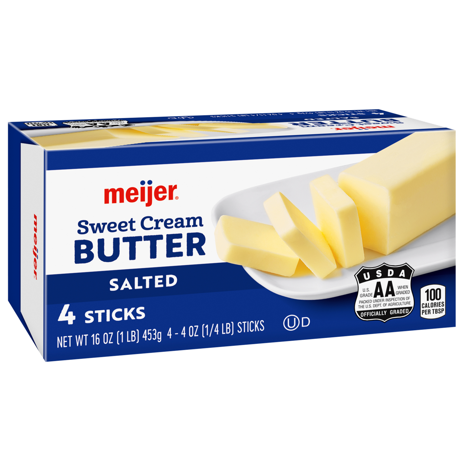 slide 3 of 8, Meijer Salted Butter Sticks, 4 ct