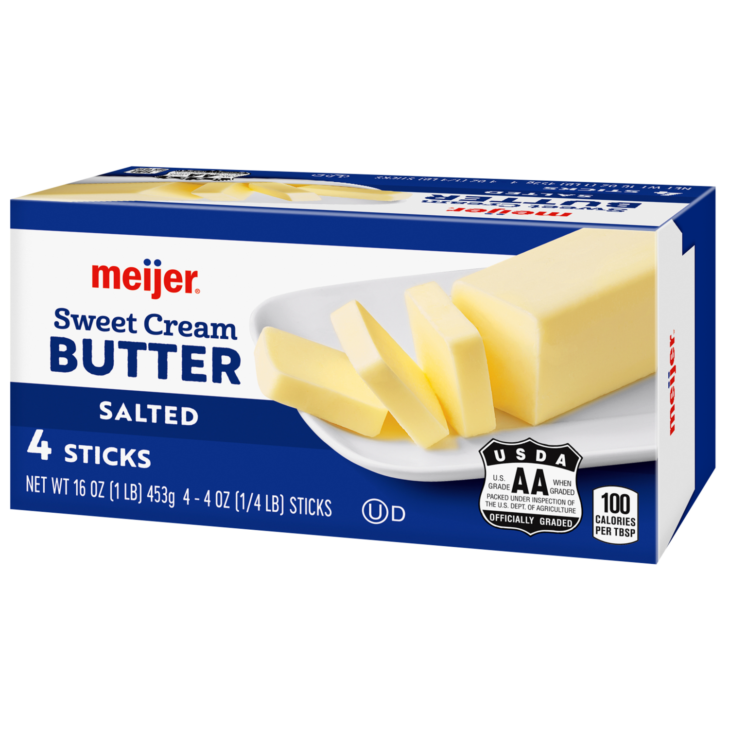 slide 4 of 8, Meijer Salted Butter Sticks, 4 ct