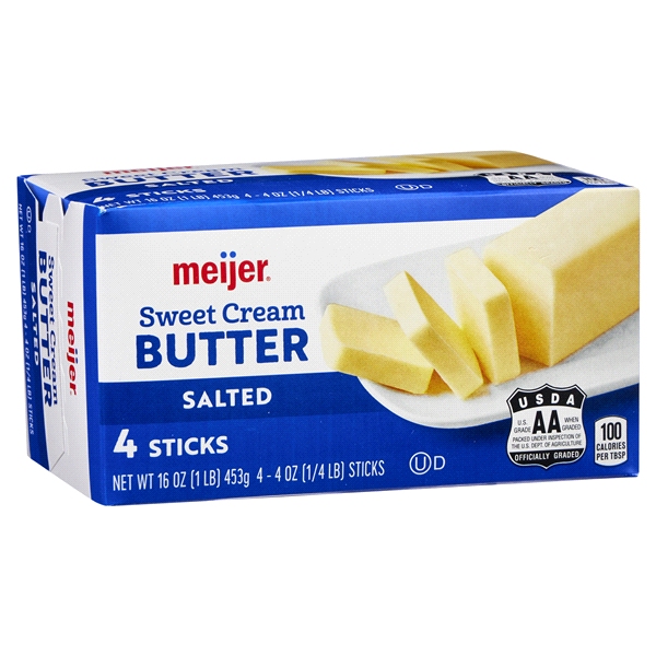 slide 15 of 29, Meijer Salted Butter Sticks, 4 ct