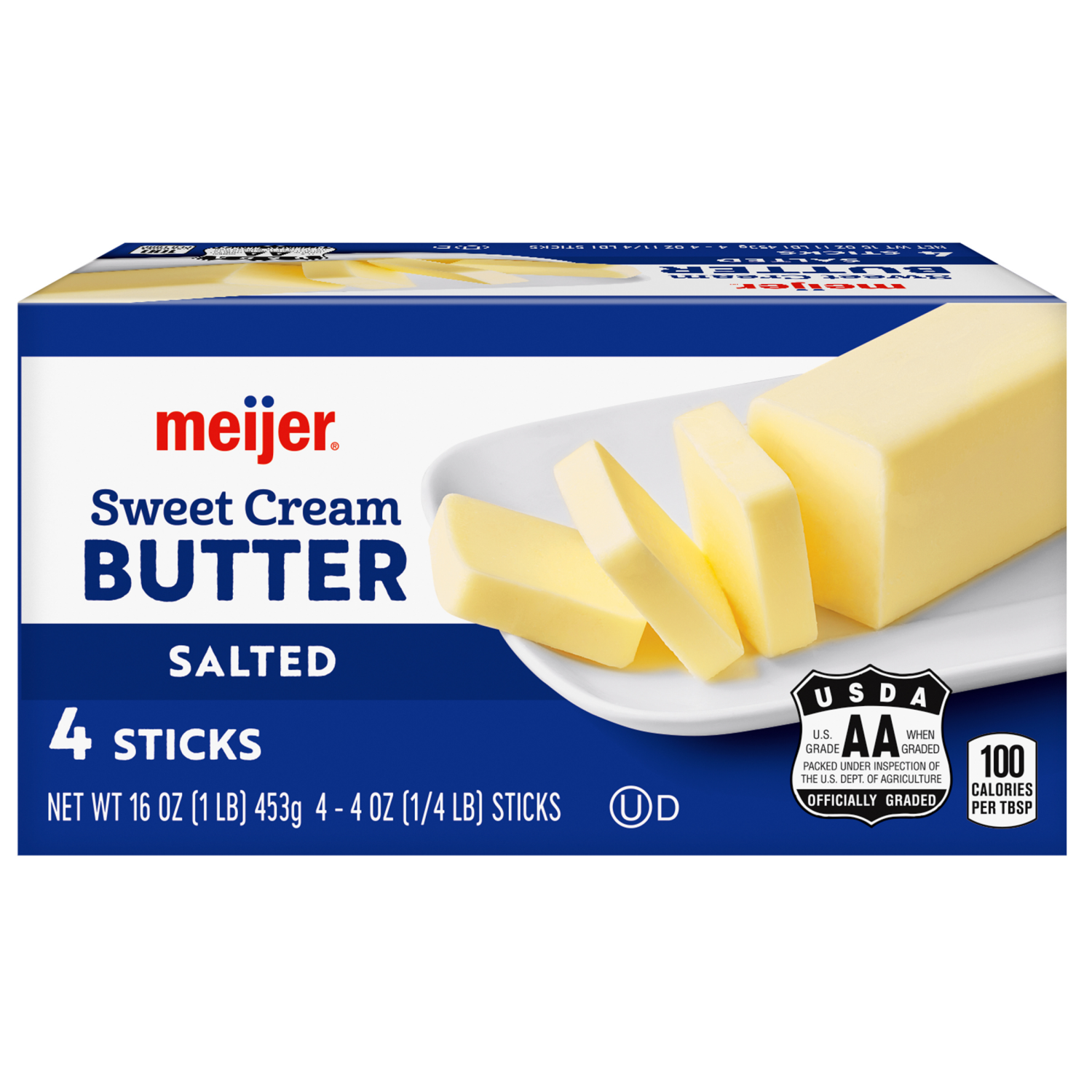 slide 8 of 8, Meijer Salted Butter Sticks, 4 ct