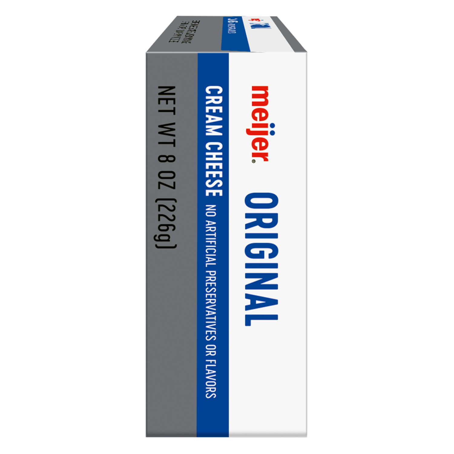 slide 3 of 5, Meijer Brick Original Cream Cheese, 8 oz