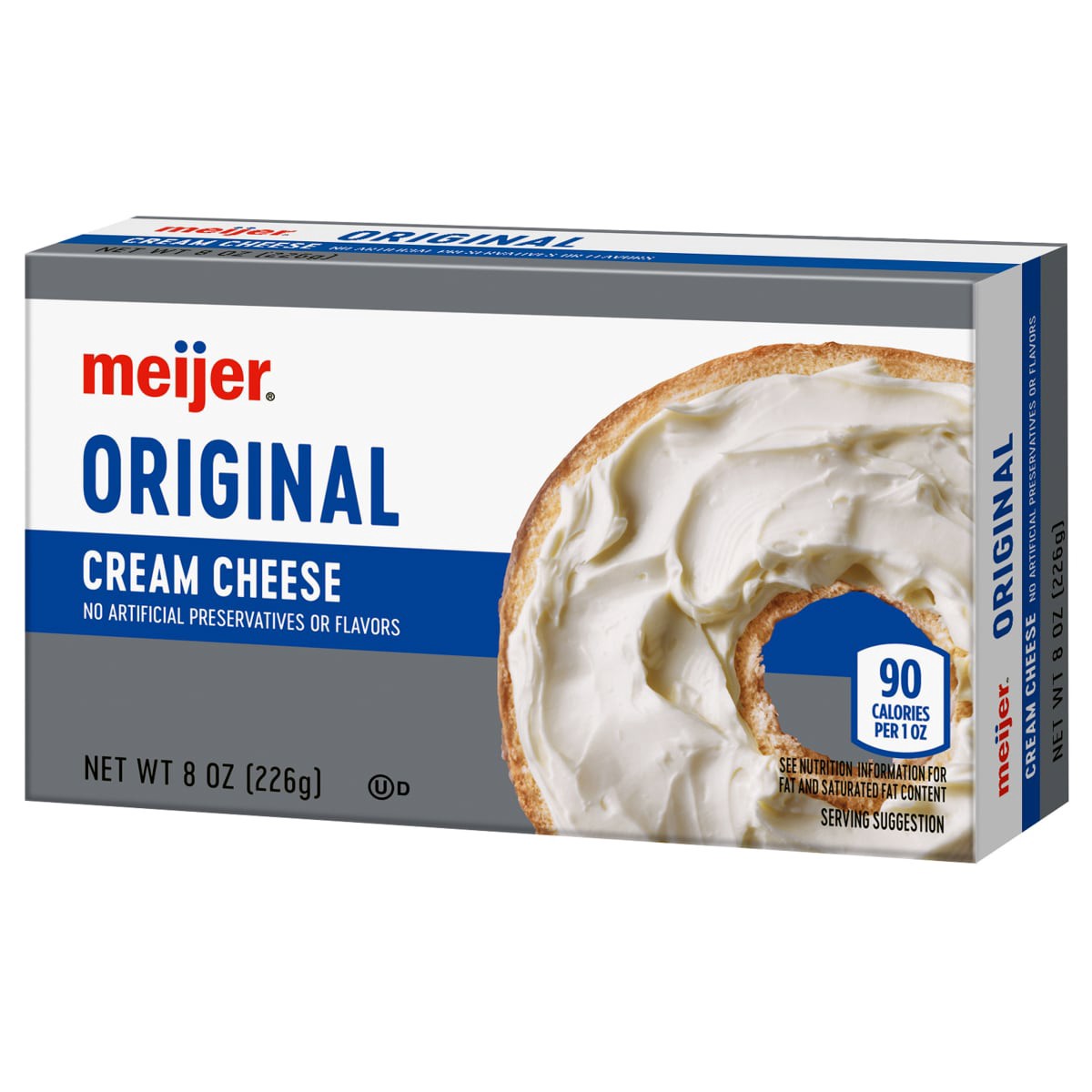 slide 6 of 29, Meijer Brick Original Cream Cheese, 8 oz
