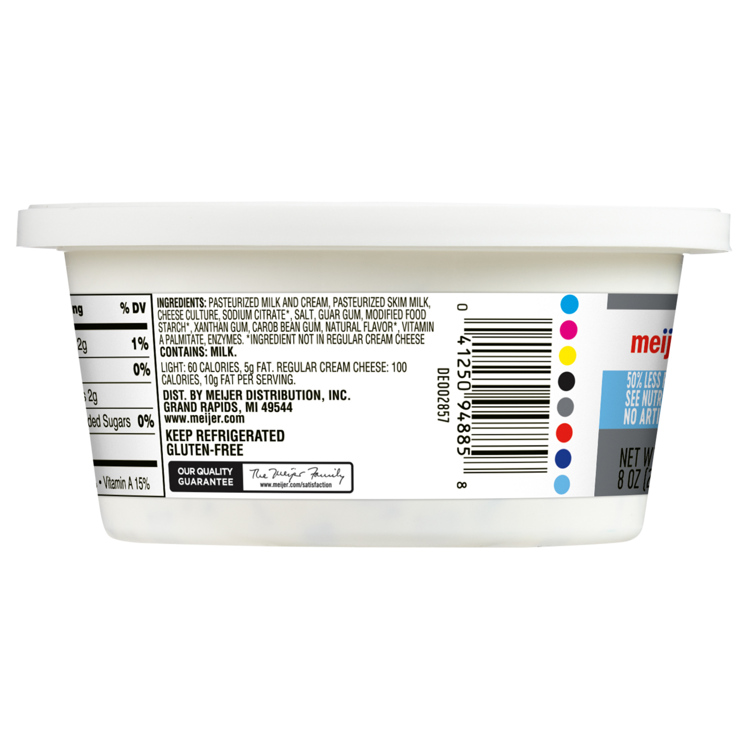 slide 2 of 3, Meijer Light Cream Cheese Spread, 8 oz