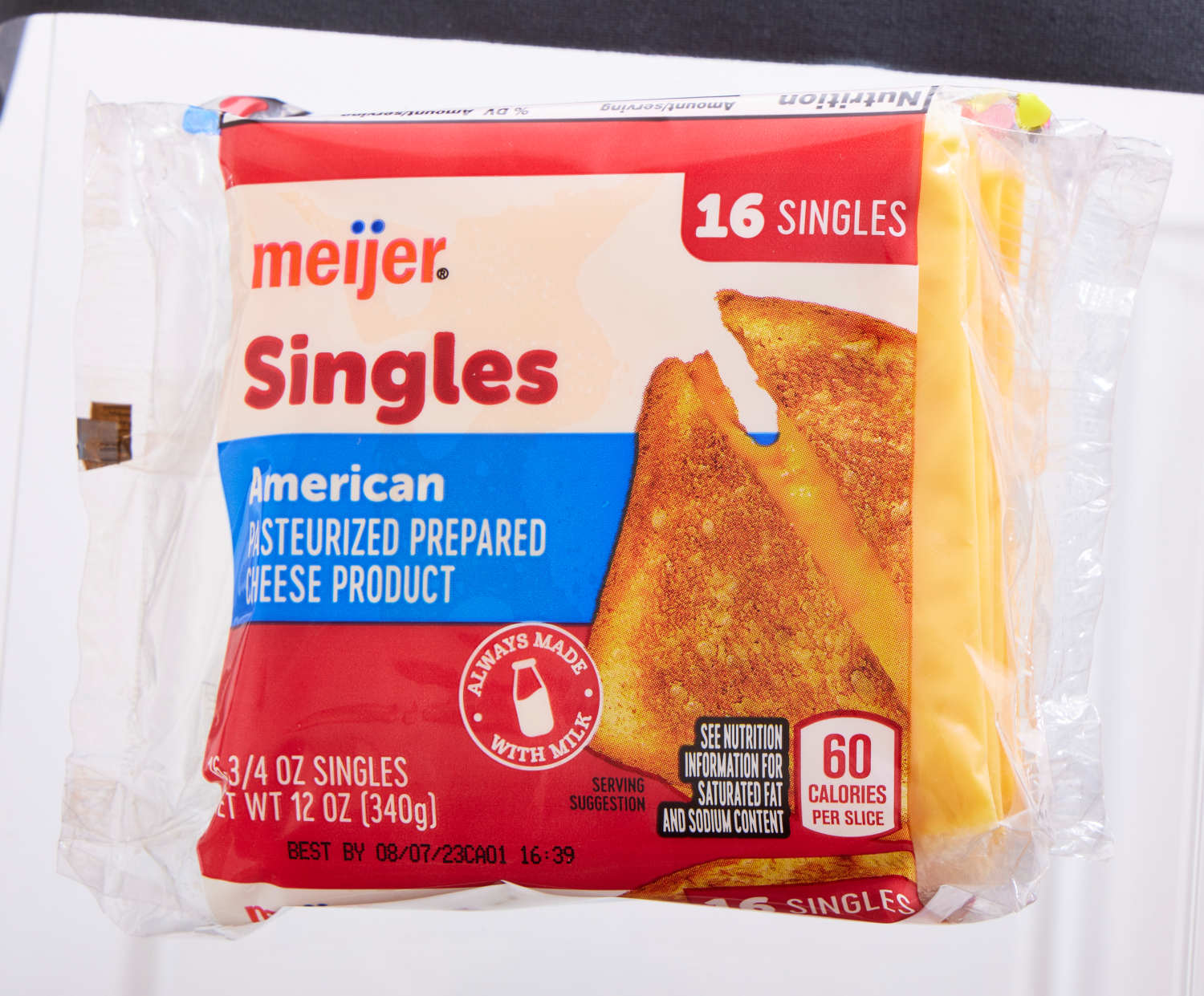 slide 5 of 7, Meijer American Cheese Singles, 12 oz, 12 oz