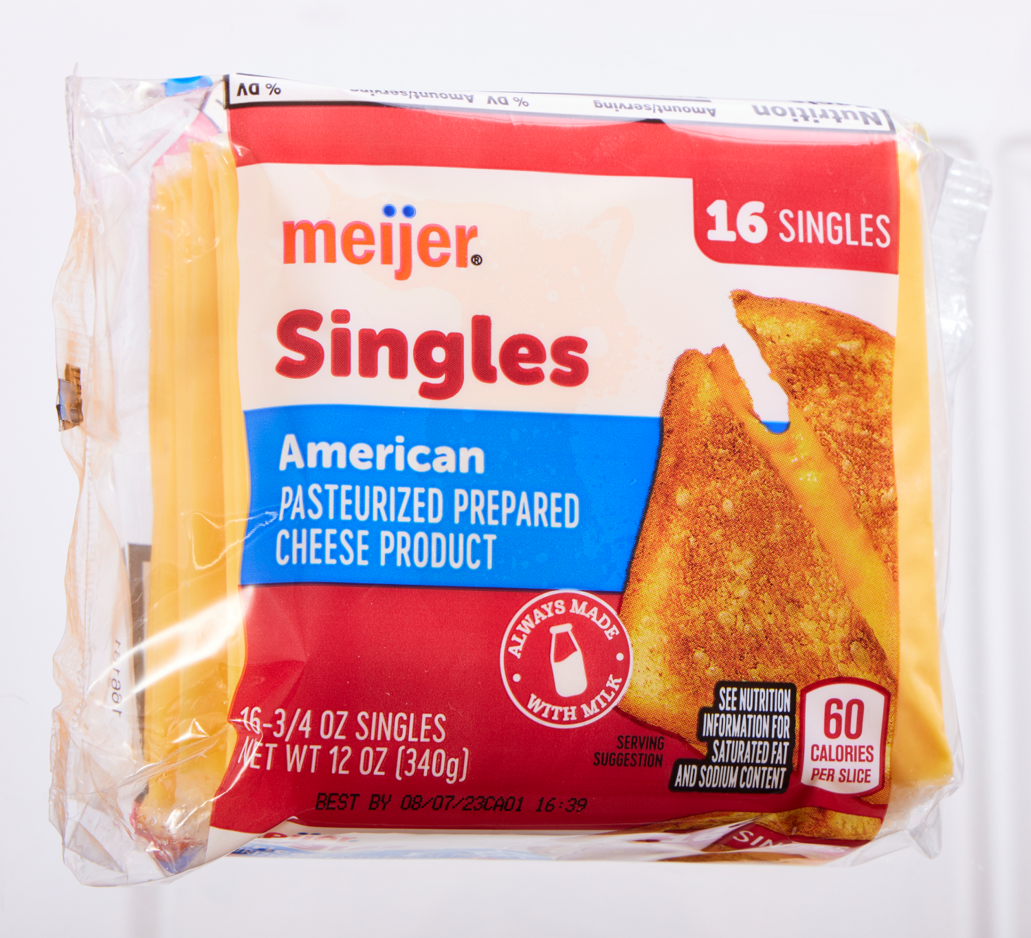 slide 6 of 7, Meijer American Cheese Singles, 12 oz, 12 oz