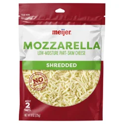 Meijer Shredded Mozzarella Cheese - 8 oz