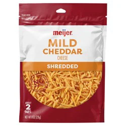 Mild Cheddar Shredded Cheese, 8 Oz