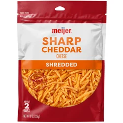 Meijer Shredded Sharp Cheddar Cheese