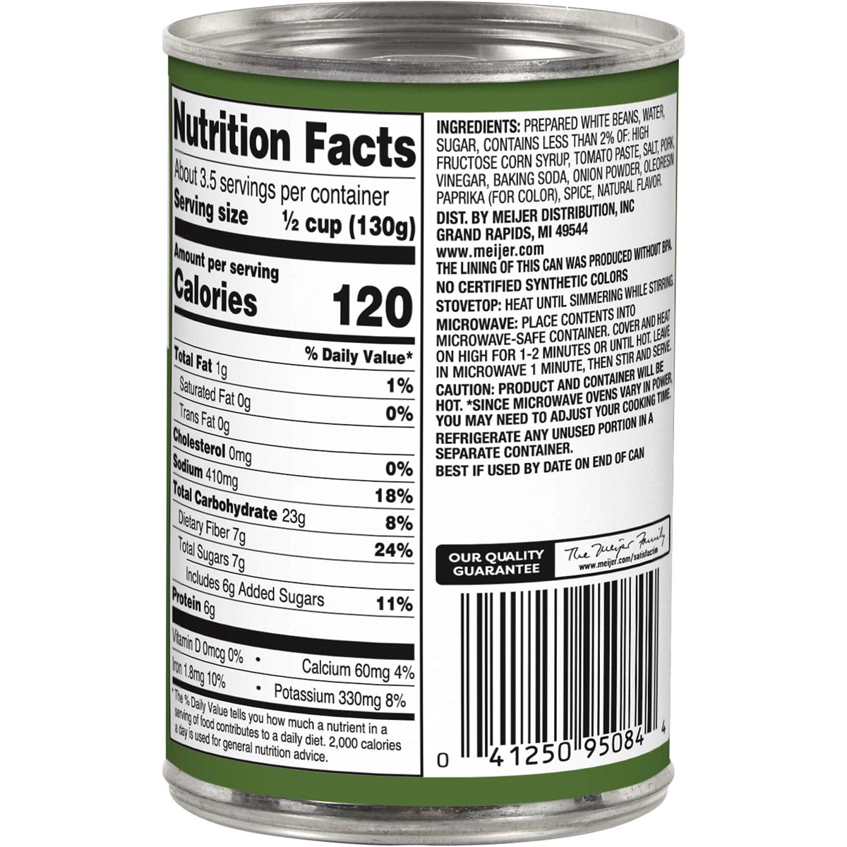 slide 2 of 2, Meijer Pork & Beans, 16 oz