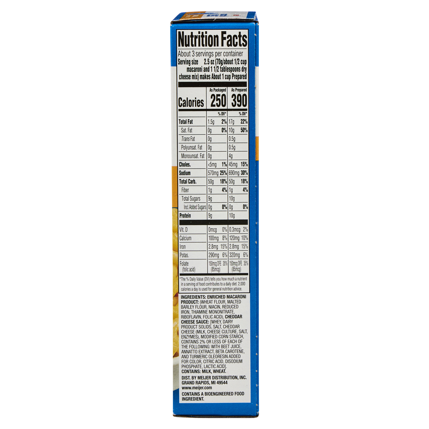 slide 3 of 5, Meijer Original Macaroni & Cheese, 7.25 oz