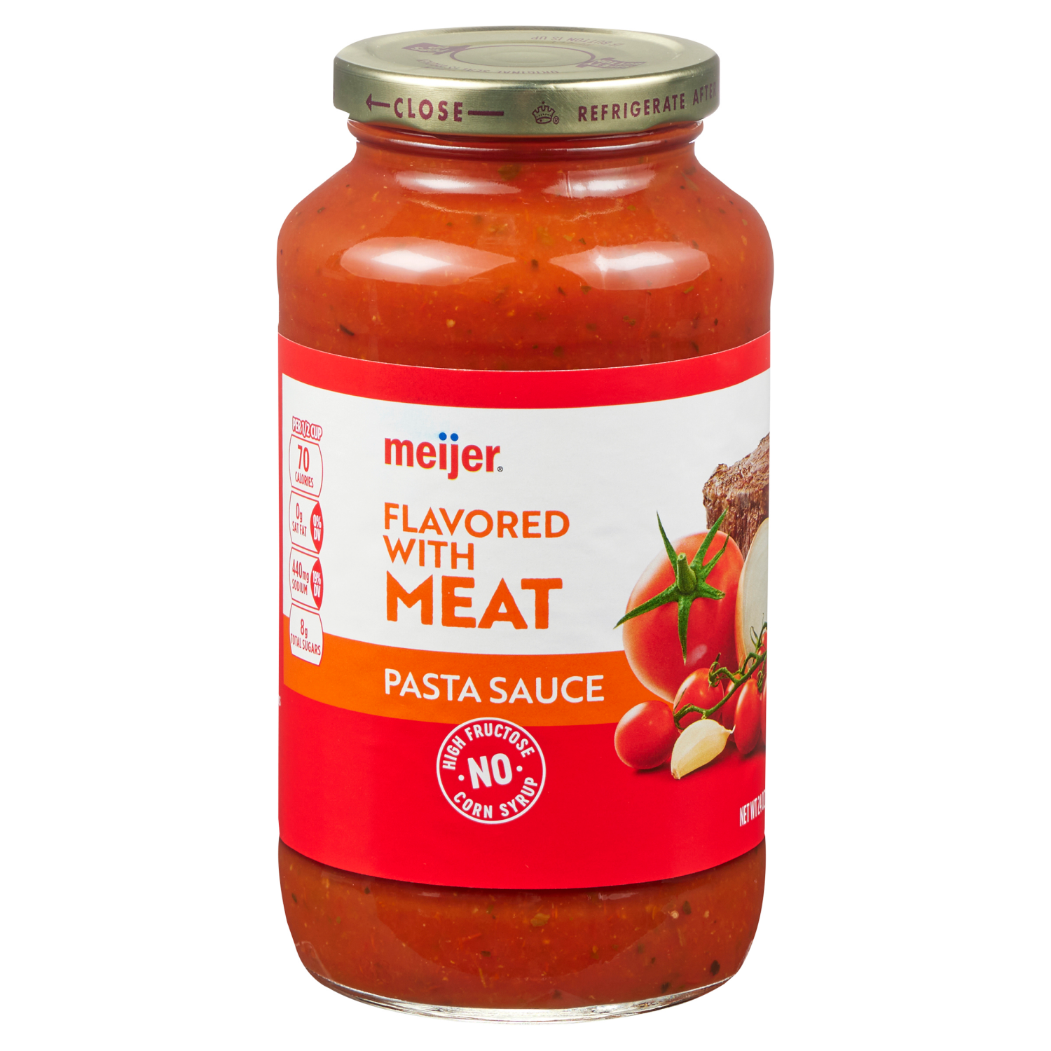 slide 3 of 3, Meijer Meat Flavored Pasta Sauce - 24 oz, 24 oz