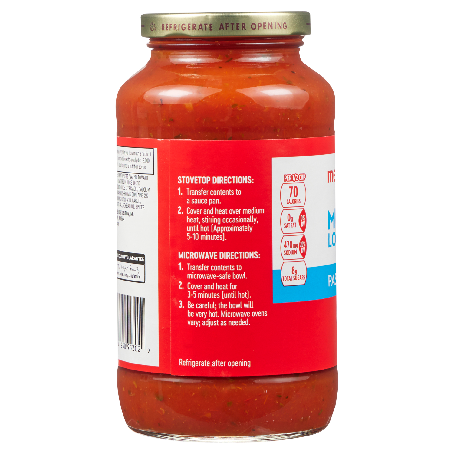slide 2 of 3, Meijer Mushroom Lovers Pasta Sauce, 24 oz