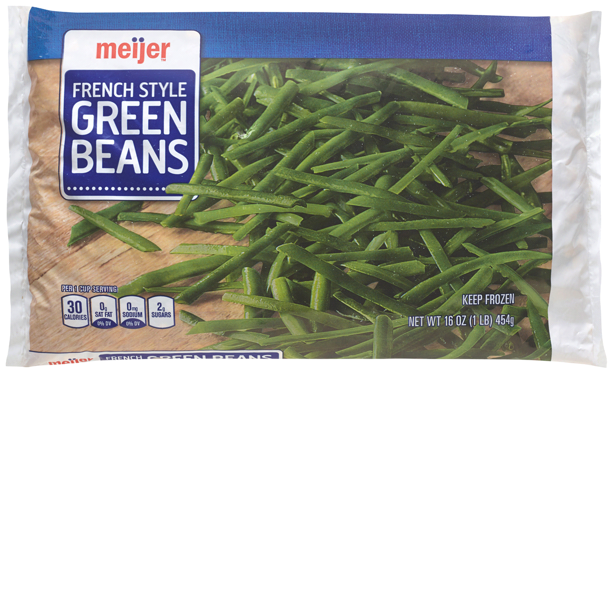slide 1 of 1, Meijer French-Style Green Beans, 16 oz