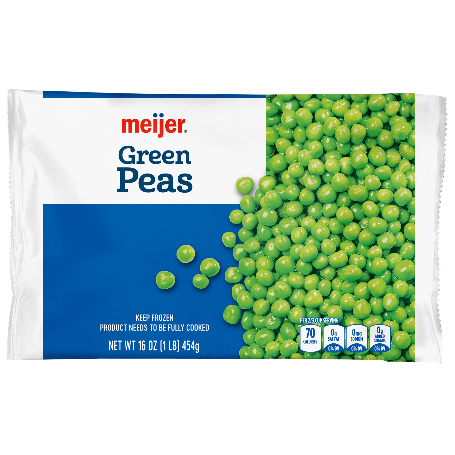 slide 1 of 2, Meijer Frozen Green Peas, 16 oz