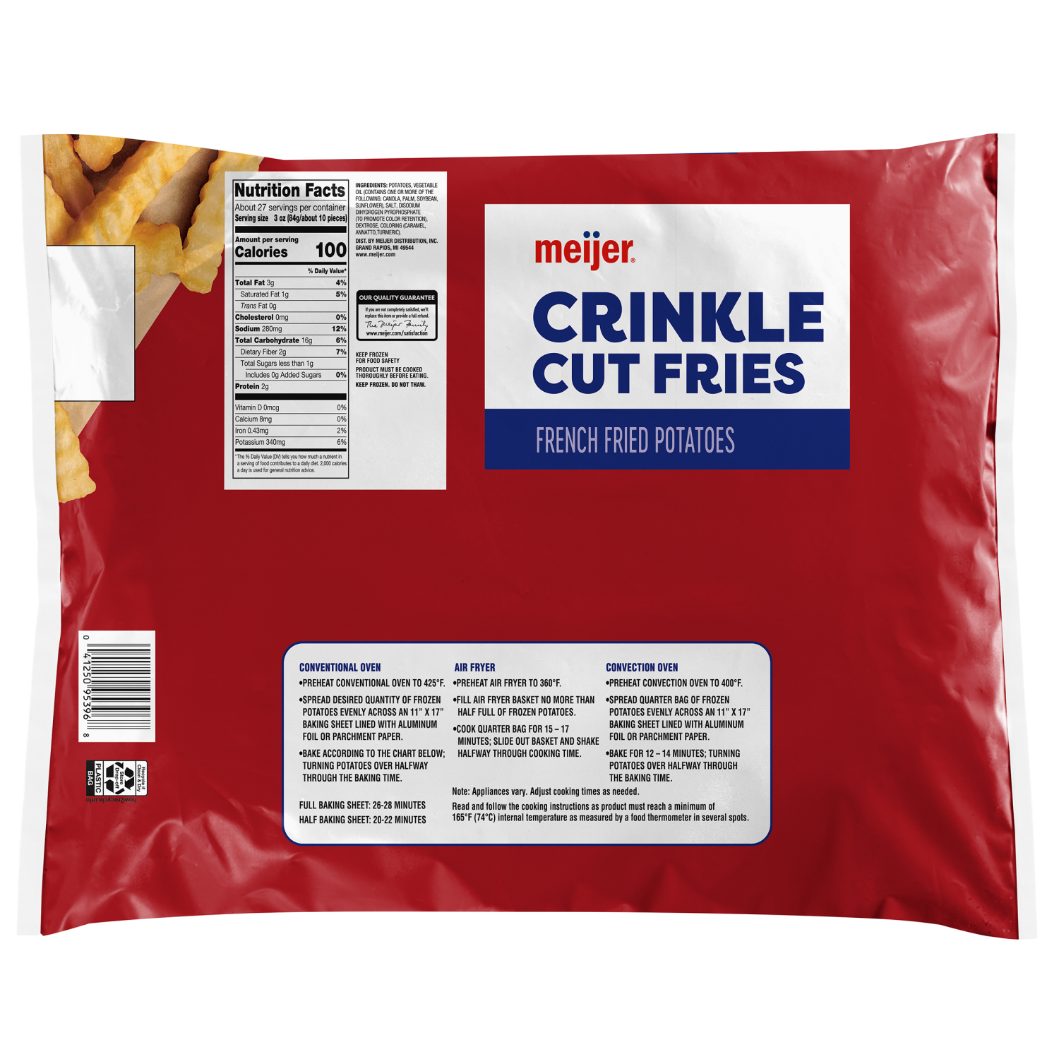 slide 2 of 2, Meijer Crinkle Cut French Fries, 5 lb