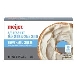 Meijer 1/3 Less Fat Cream Cheese