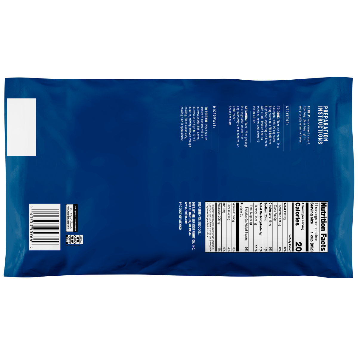 slide 2 of 2, Meijer Frozen Broccoli Cuts, 32 oz