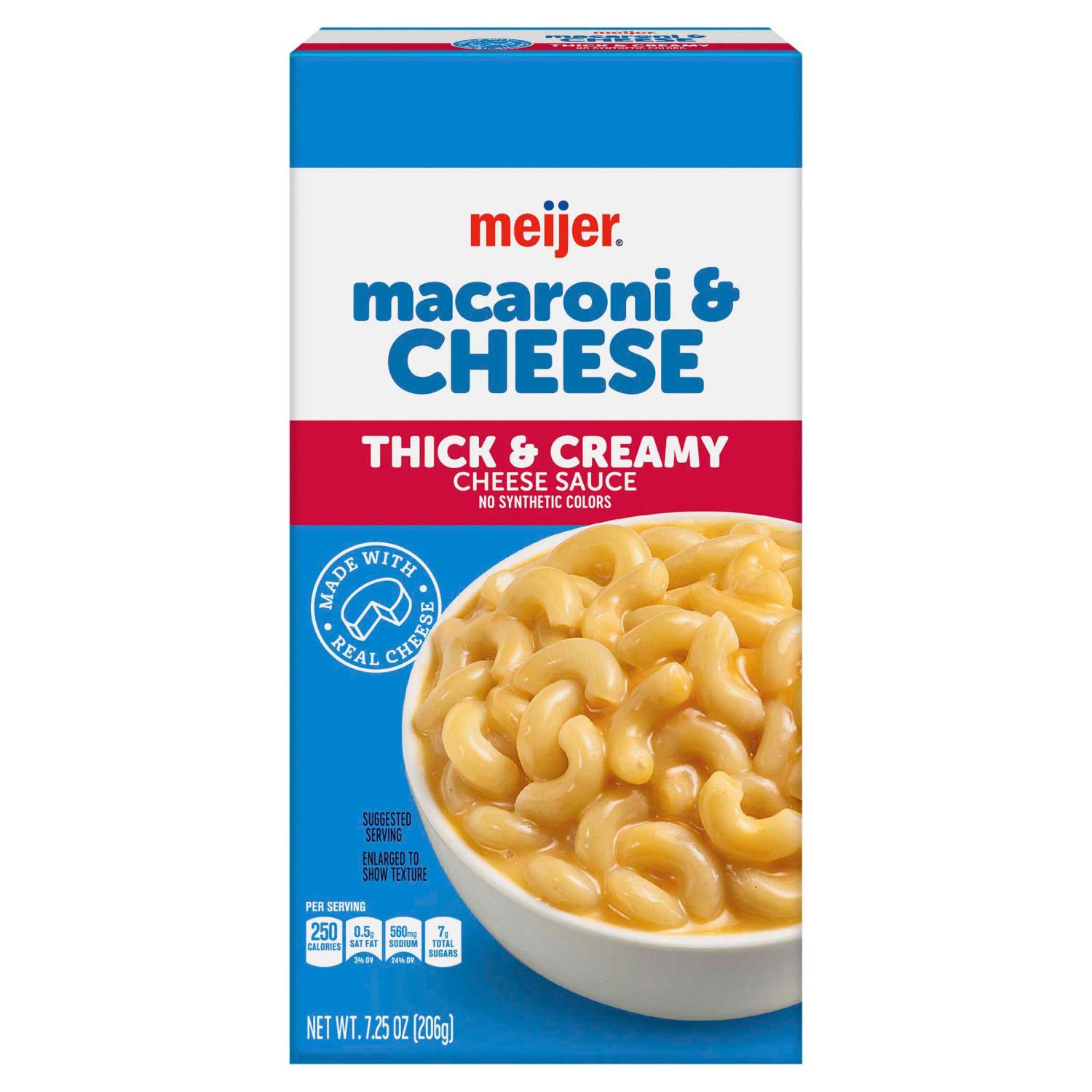 slide 1 of 4, Meijer Thick And Creamy Macaroni & Cheese, 7.25 Oz, 7.25 oz