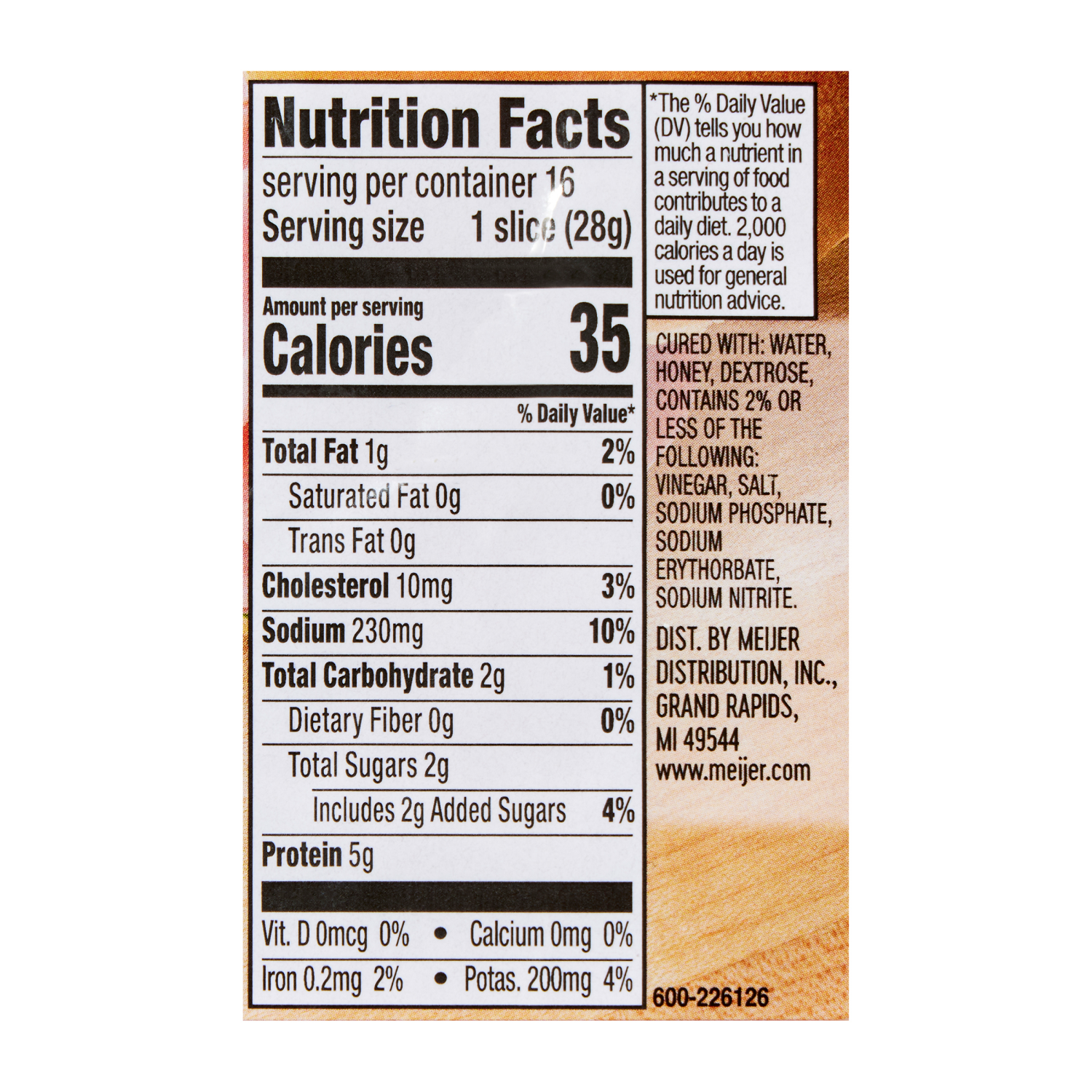 slide 3 of 3, Meijer Honey Ham Lunchmeat, 16 oz, 16 oz