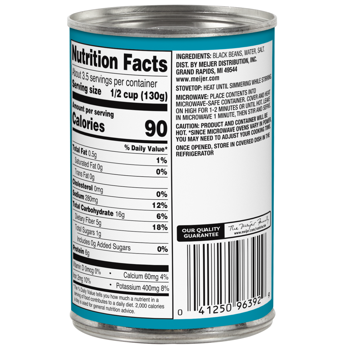 slide 2 of 2, Meijer Black Beans, 15.25 oz