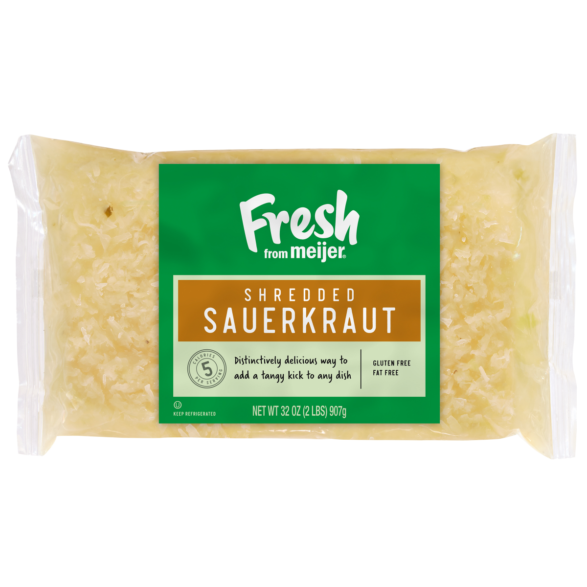 slide 1 of 5, Fresh from Meijer Shredded Sauerkraut 32 oz, 32 oz