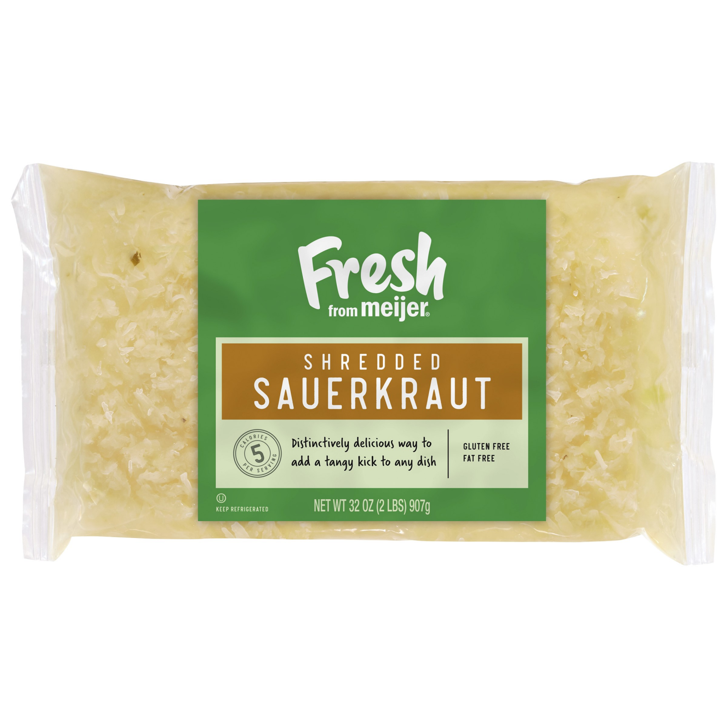slide 1 of 2, Fresh from Meijer Shredded Sauerkraut - 32 oz, 32 oz