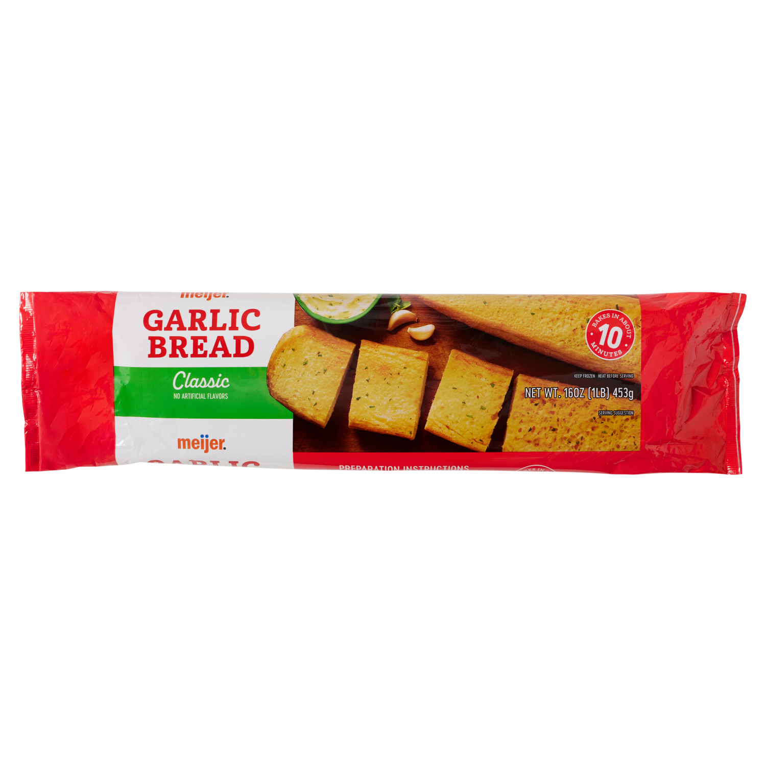 slide 1 of 3, Meijer Classic Garlic Bread, 16 oz