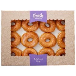 Fresh from Meijer Glazed Donut Rings, 12 Count