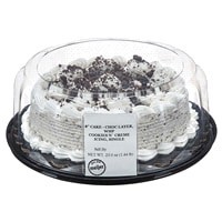 slide 3 of 5, Fresh from Meijer 8 inch split layer Chocolate Cake with Cookies and Cream whipped icing, 23 oz., 23 oz