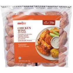 Meijer Frozen Chicken Wing Sections, 48 Oz