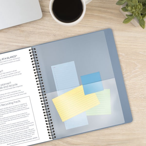 slide 5 of 10, AT-A-GLANCE® Contemporary 2026 Monthly Planner, Drizzle, Large, 9"" x 11"", 1 ct