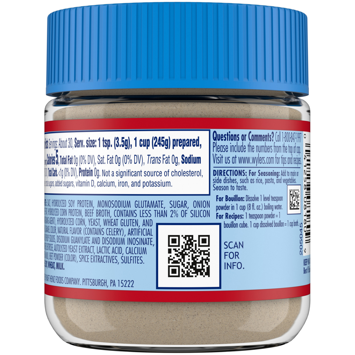 slide 4 of 5, Wyler's Instant Bouillon Beef Flavored Powder, 3.75 oz Jar, 3.75 oz