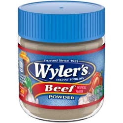 Wyler's Instant Bouillon Beef Flavored Powder, 3.75 oz Jar
