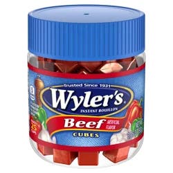 Wyler's Instant Bouillon Beef Flavored Cubes, 3.25 oz Jar