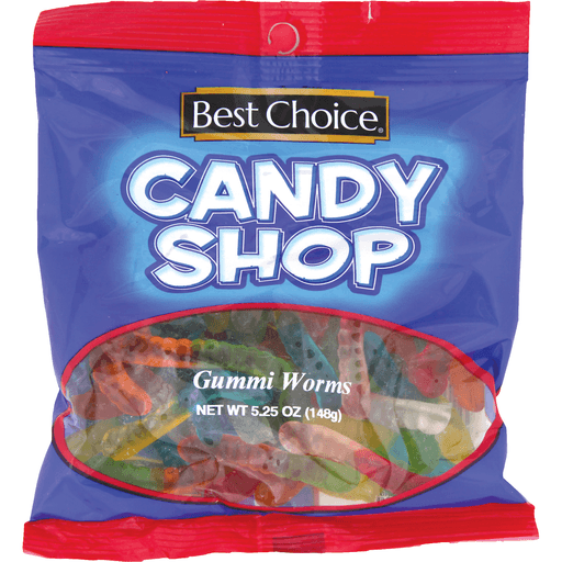 slide 1 of 1, Best Choice Gummi Worms, 5.25 oz