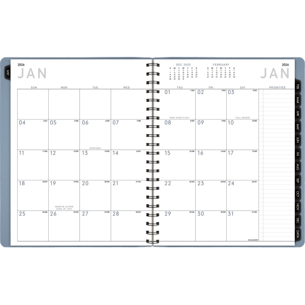 slide 2 of 10, AT-A-GLANCE® Contemporary 2026 Weekly Monthly Planner, Drizzle, Large, 8 1/4"" x 11"", 1 ct