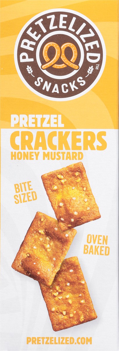 slide 9 of 13, Pretzelized Snacks Oven Baked Pretzel Honey Mustard Crackers Bite Sized 6.5 oz, 6.5 oz