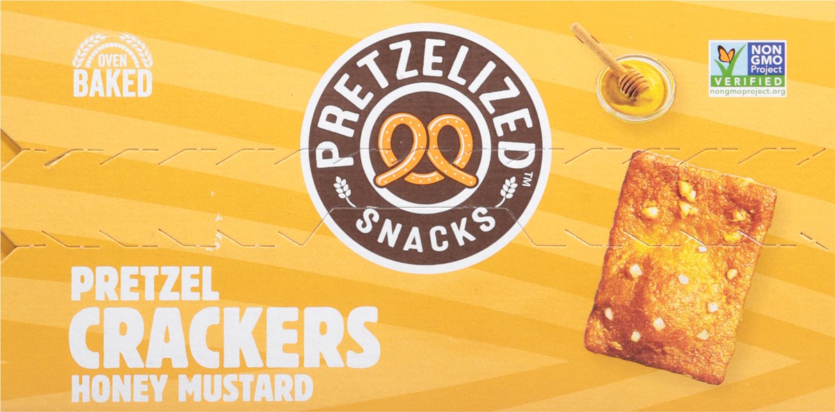 slide 11 of 13, Pretzelized Snacks Oven Baked Pretzel Honey Mustard Crackers Bite Sized 6.5 oz, 6.5 oz