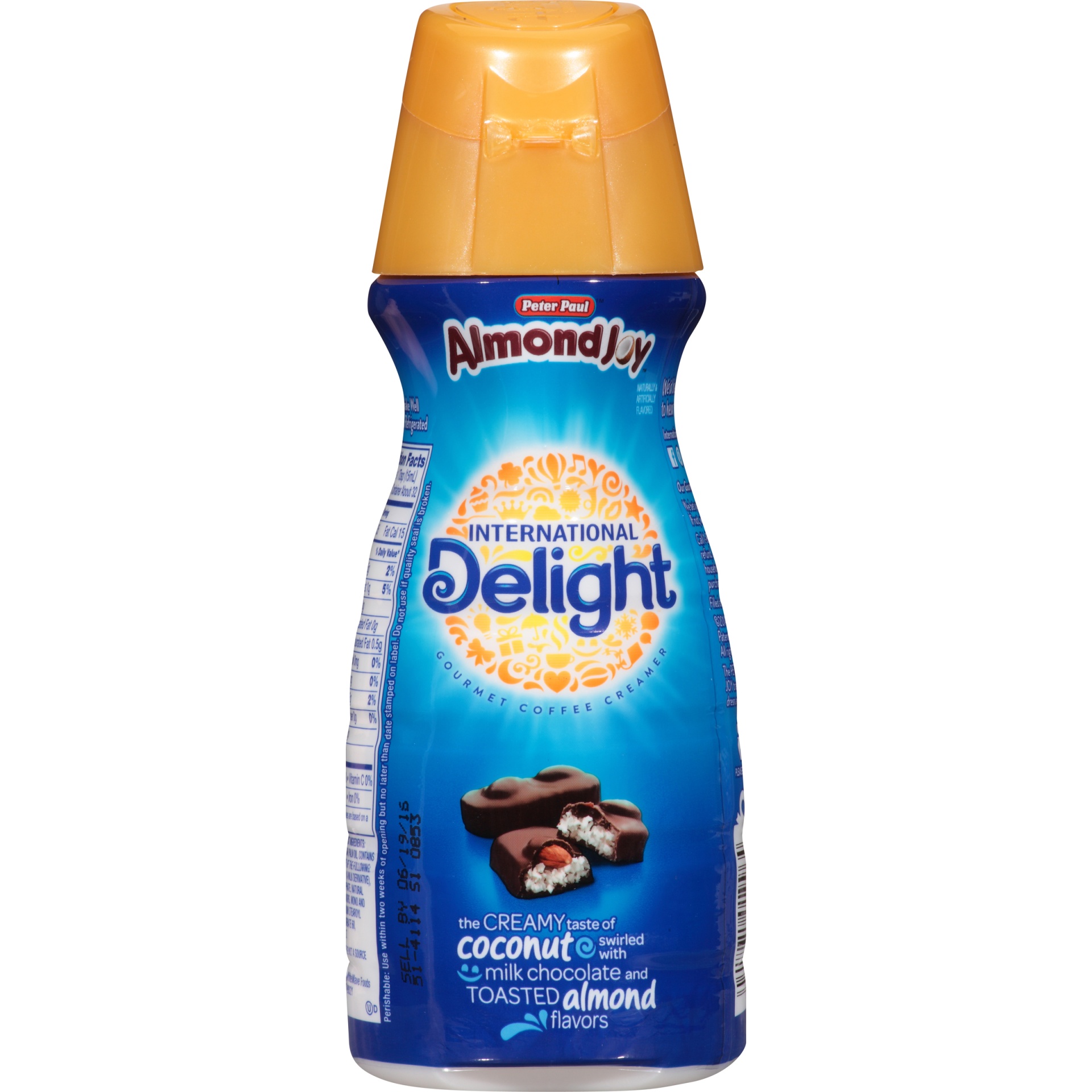 slide 4 of 6, International Delight Peter Paul Almond Joy Gourmet Coffee Creamer, 16 fl oz