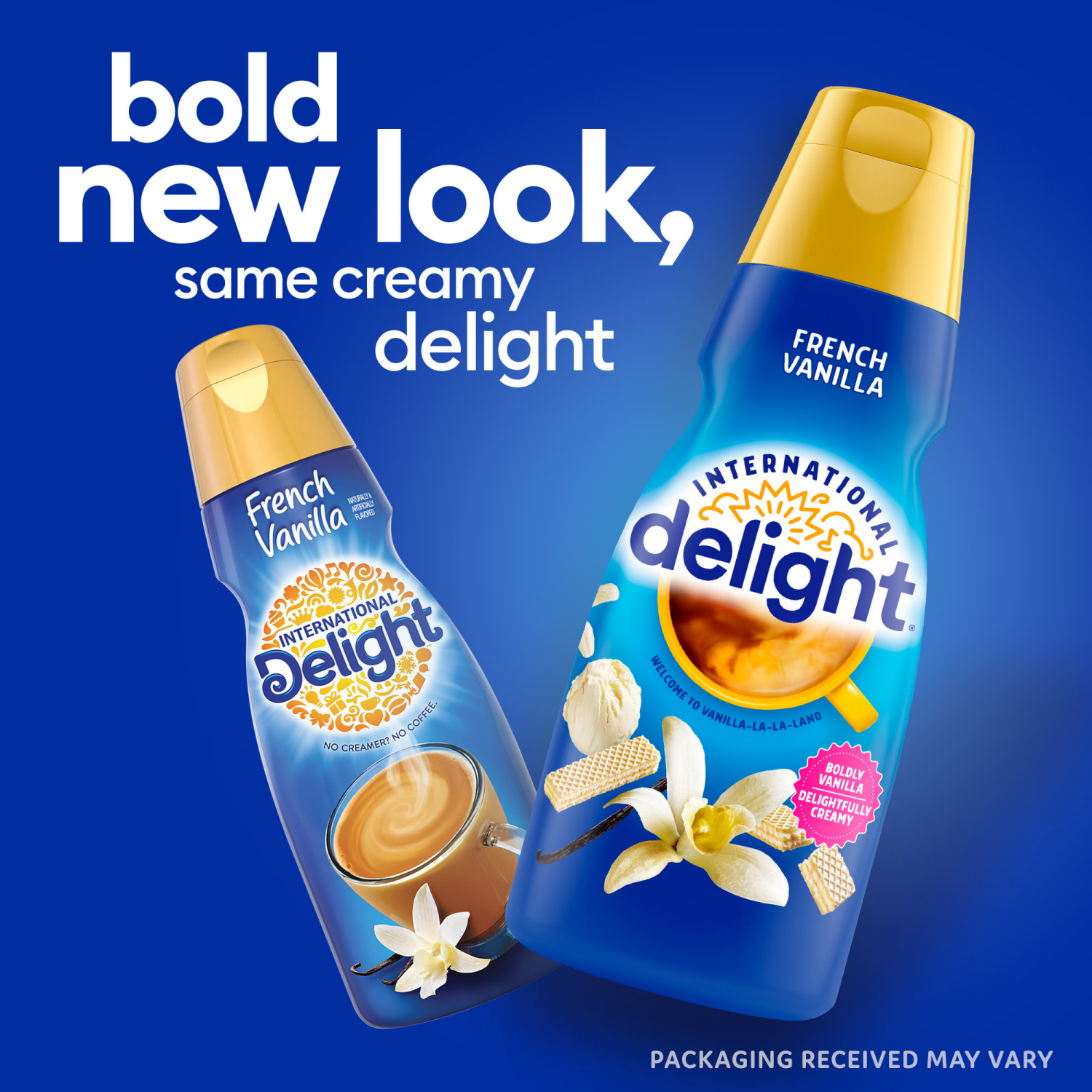 slide 2 of 8, International Delight Coffee Creamer, French Vanilla, 32 FL OZ Bottle, 32 fl oz
