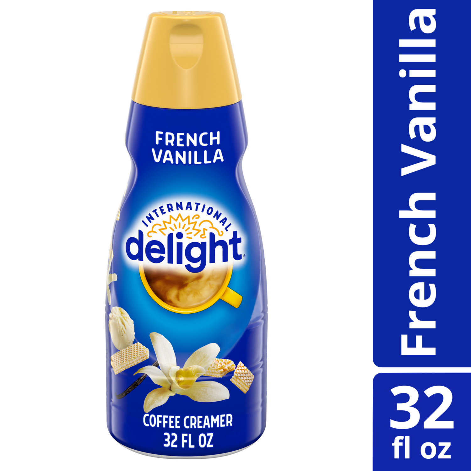 slide 5 of 8, International Delight Coffee Creamer, French Vanilla, 32 FL OZ Bottle, 32 fl oz
