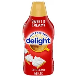 International Delight Coffee Creamer, Sweet & Creamy, 64 FL OZ Bottle