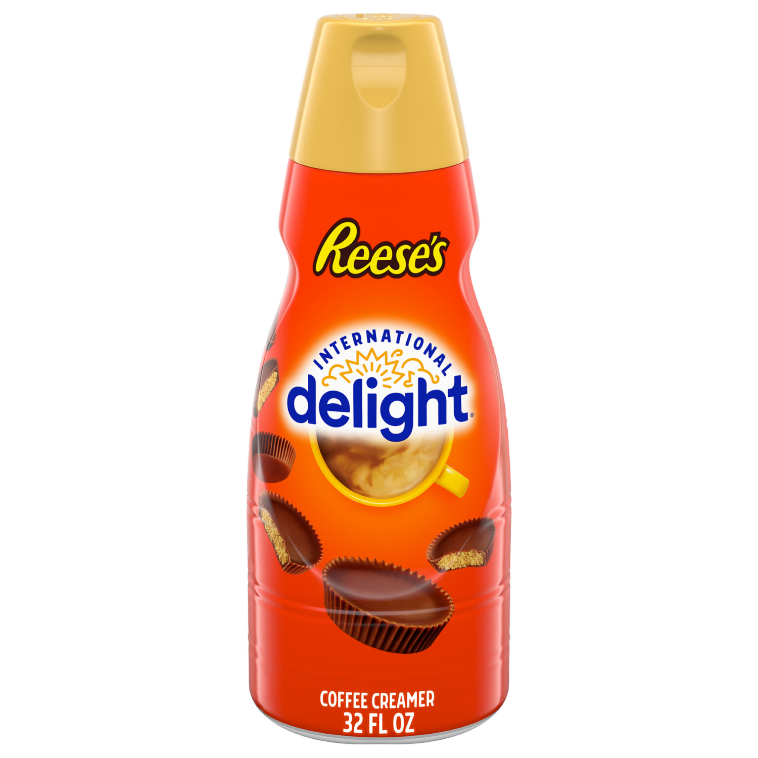 slide 5 of 8, International Delight REESE’S Peanut Butter Cup Coffee Creamer, 32 FL OZ Bottle, 32 fl oz