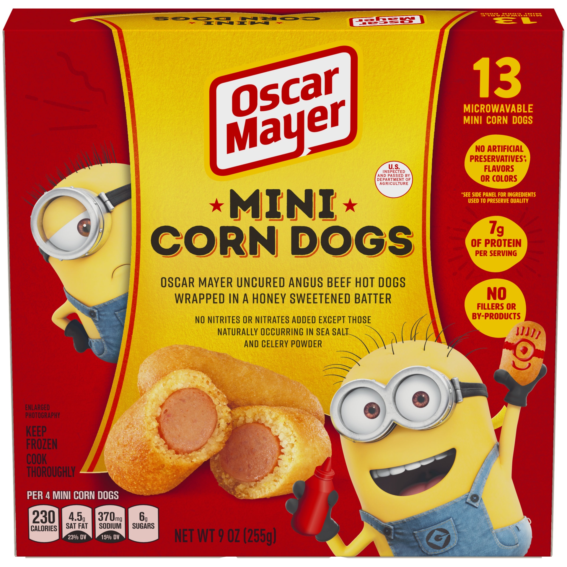 slide 1 of 6, Oscar Mayer Mini Corn Hot Dogs Frozen Snacks, 9 oz