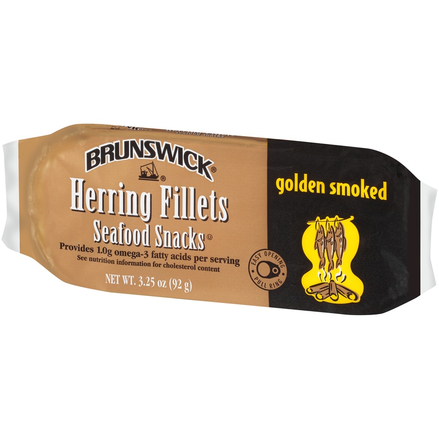 Brunswick Herring Fillets Golden Smoked Seafood Snacks 3.25 oz 3.25 oz