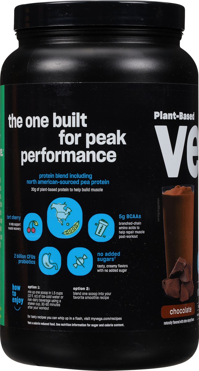slide 7 of 9, Vega Sport Chocolate Flavored Premium Protein Powder, 29.5 oz