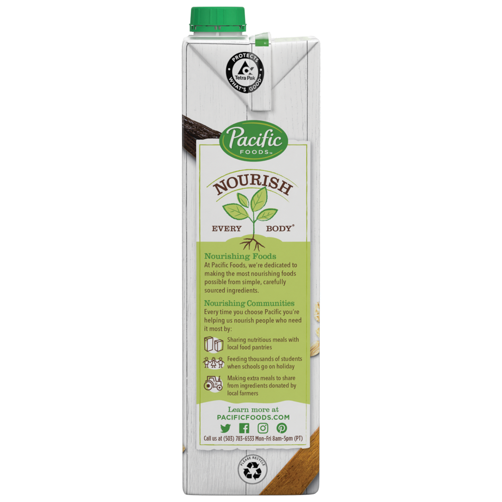 slide 3 of 5, Pacific Foods Organic Vanilla Oat Milk, Plant Based Milk, 32 oz Carton, 32 fl oz
