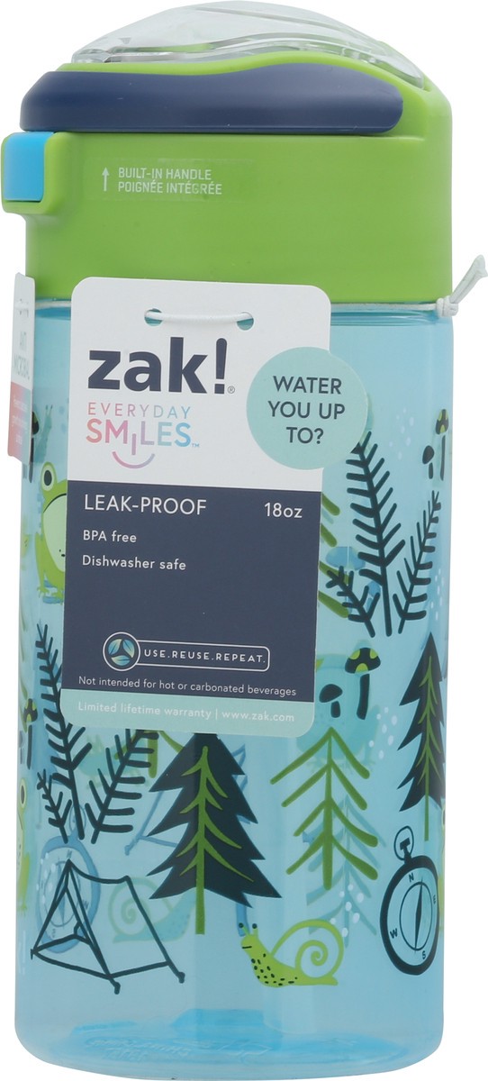 slide 11 of 11, Zak! Designs Everyday Smiles 18 Ounce Leak-Proof Bottle 1 ea, 1 ct